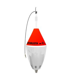 A Boia Cevadeira Robusta JR Pesca é uma excelente opção para pescadores que buscam resistência, ótimo desempenho nos arremessos e eficiência na ceva durante a pesca em pesqueiros.  Desenvolvida especialmente para a pesca de superfície e subsuperfície, possui capacidade aproximada para 52 g de ração,