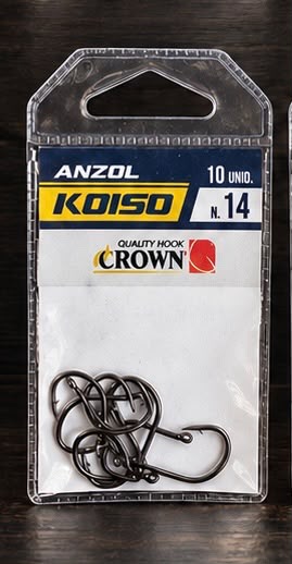 ANZOL KOISO CROWN 10/12/14 COM 10UNIDADES