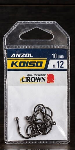 ANZOL KOISO CROWN 10/12/14 COM 10UNIDADES