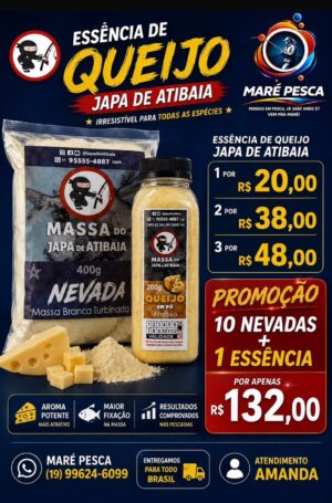 KIT COM 10 NEVADAS + 01 ESSENCIA EM PO DE QUEIJO JAPA DE ATIBAIA